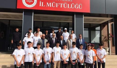 Şanlıurfa Karaköprü Anadolu İmam Hatip Lisesi öğrencilerinden ayvaza ziyaret